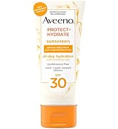 Aveeno Protect + Hydrate Moisturizing Body Sunscreen Lotion With Broad Spectrum Spf 30 & Prebioti...