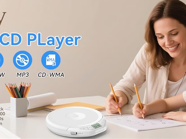 cd player portable with antiskip