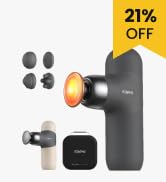 RENPHO Mini Thermal Massage Gun with Heat, Portable Deep Tissue Percussion Massager with 4 Heads ...