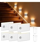 AMIR Rechargeable Motion Sensor Indoor Night Light, Battery Operated Closet Lights, Portable LED ...