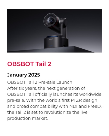 OBSBOT Tail 2 PTZR Live Production Camera 4K