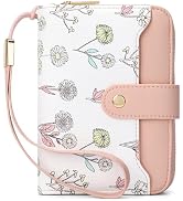 SENDEFN Leather Credit Card Holder RFID Blocking Wallet for Women Large Capacity Card Case Organi...