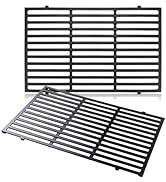 Zemibi 7524 Cooking Grill Grates for Weber Genesis 300 Series, 19.5" Porcelain-Enameled Cast-Iron...