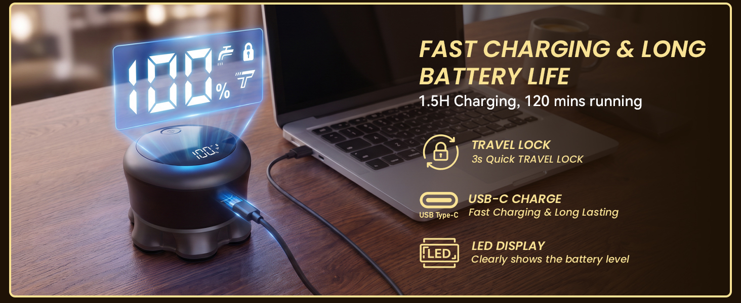 FAST CHARGING & LONG BATTERY LIFE