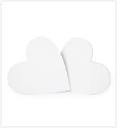TRANSON 12inch Artist Heart Canvas Primed Stretched Canvas Ready for Painting Pack of 2