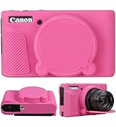 SZHSYJY Camera Case for Canon PowerShot SX740/ SX730 Digital Camera,Soft Silicone Protective Bag ...