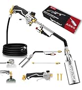 IgnitChef Propane Torch Weed Burner Heavy Duty-340,000 BTU Weed Torch with 2 Extension Modes, Pie...