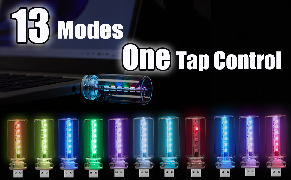 USB Touch Control LED Atmosphere Lamp