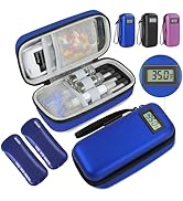 Insulin Cooler Travel Case, Portable Temperature Display Travel Medicine Organizer, Travel Medici...