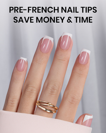 French Tip Press On Nails