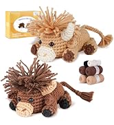 MOREJMTT Crochet Kit for Beginners, Learn to Crochet, Include Easy Knitting Soft Yarn, Step-by-St...