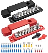 ChimimeDecor 12V 150A Bus Bar Power Distribution Block - Waterproof Marine Bus Bar with Buckle Lo...