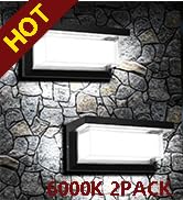 Outdoor Wall Light with LED Beads 1800lm Modern Experience Lights Fixture for House 6000K Matte B...