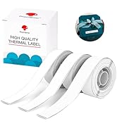 Phomemo D30 Label Tape, Continuous 0.59" x19.69ft Print Master Label Maker Refill, 3-Roll Thermal...