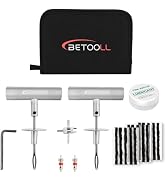 Tire Repair Kit, 24 Pcs Professional Heavy Duty Universal Emergency Flat Tire Repair Kit to Fix P...