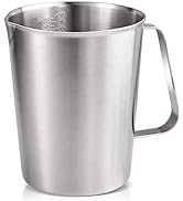 Stainless Measuring Cup (2000ML), KSENDALO 8 Cup Stainless Measuring Cup, Stainless Pitcher with ...
