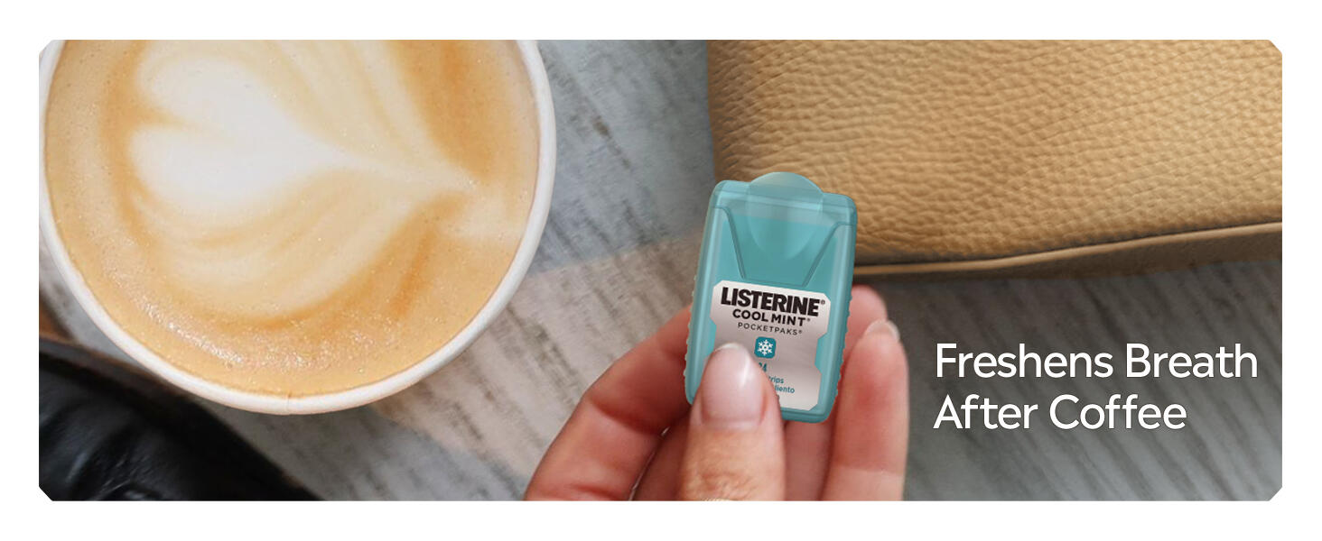 Sugar free, post meal, post coffee, dissolving strips
