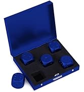 DS.DISTINCTIVE STYLE Aluminum Alloy Dice 5 Pieces 16mm Portable Metal Dices with Case 6 Sided Dic...
