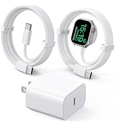2026 Upgraded Watch Fast Charger, 20W USB C Phone Watch Charger Block Adapter, 3.3FT iWatch Porta...
