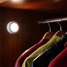 Tap lights, Push Lights, Touch Lights, Puck Lights, 4 LED Closet Lights, Night Lights, STAR-SPANGLED