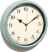 Decorative Vintage Wall Clock - 11Inch Silent Non-Ticking Clocks Battery Operated - Class...