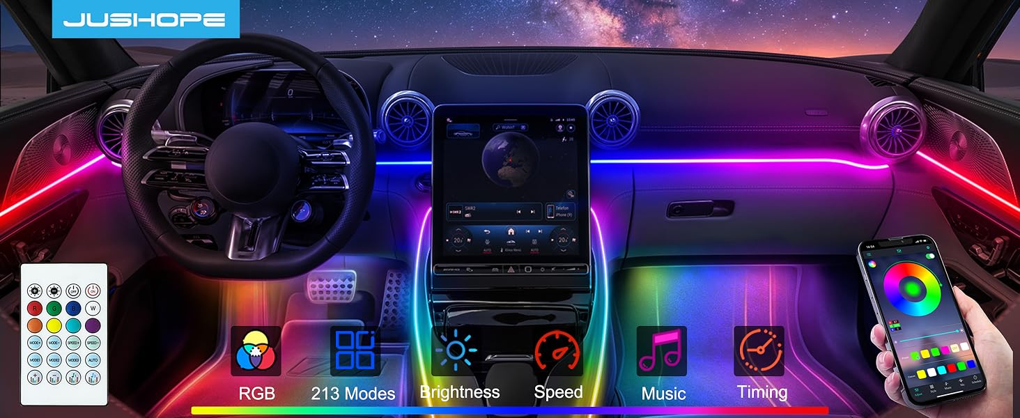 acrylic led lights for car