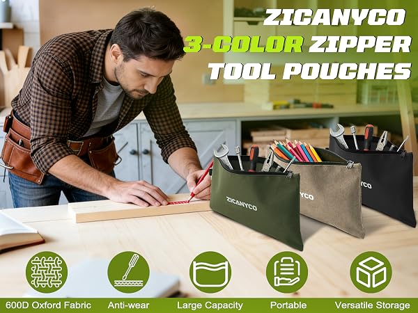 tool zipper pouch small tool bags pouch organizers heavy duty