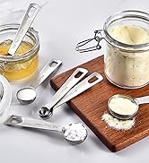 Measuring Spoons: U-Taste 18/8 Stainless Steel Measuring Spoons Set of 9 Piece: 1/16 tsp, 1/8 tsp...