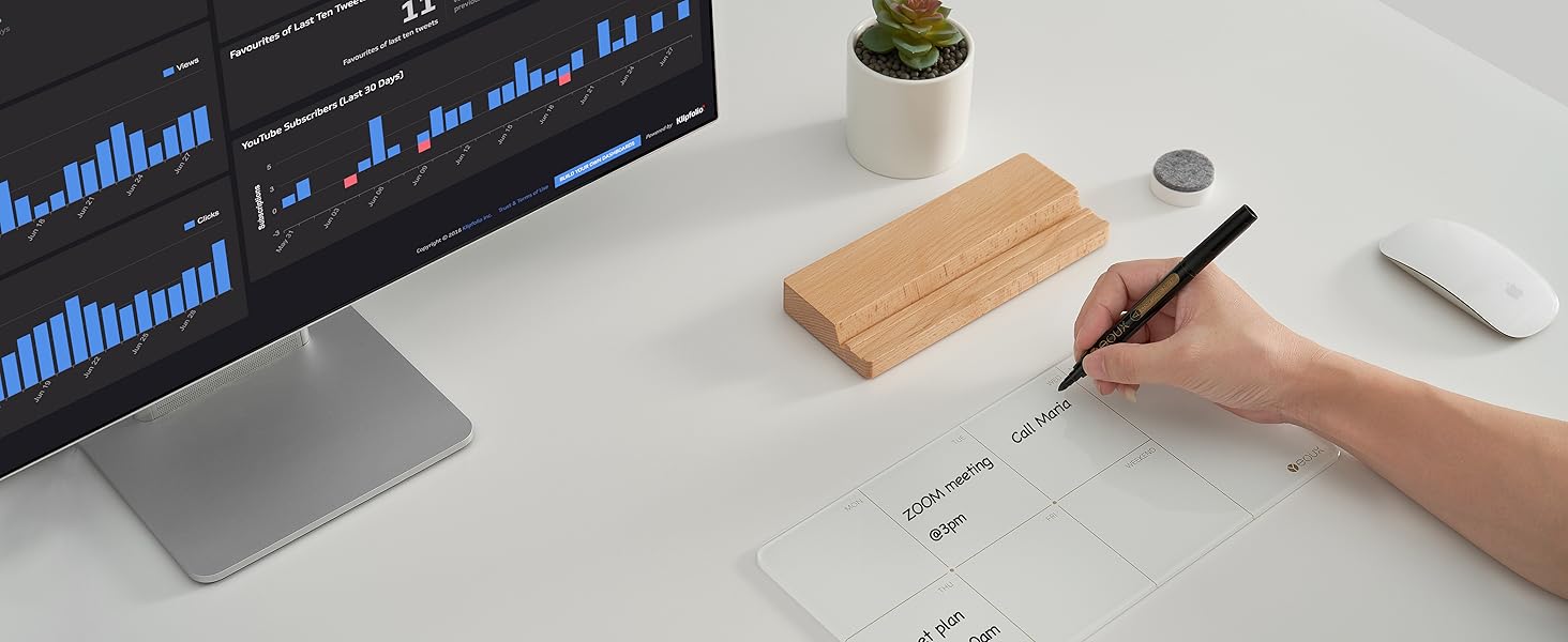 Desk weekly whiteboard, weekly to do planner dry erase for desktop -YX210503