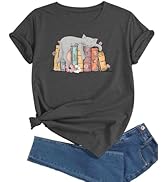 J&DHUASHA Women's Shirt Funny Graphic Tshirt Casual Short Sleeve Tee Tops