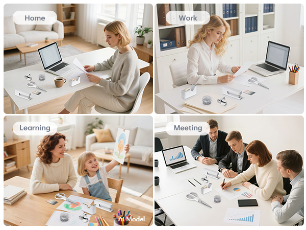 white office supplies