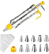 Dessert Decorating Syringe Set Icing Piping Kit Frosting Piping Kit Stainless Steels Cake Decorat...