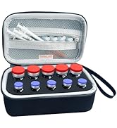 TINNALART Insulin Peptide Vial Storage Case - Vial Holder for Fridge - 10 Slots Insulin Vial Case...