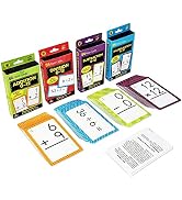 Carson Dellosa Addition, Subtraction, Division, and Multiplication Flash Cards, 4 Sets of Flashca...
