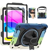 ROSROME Case for iPad (A16) 11th/10th Generation 11/10.9 inch 2025/2022 | Full-Body Shockproof Pr...