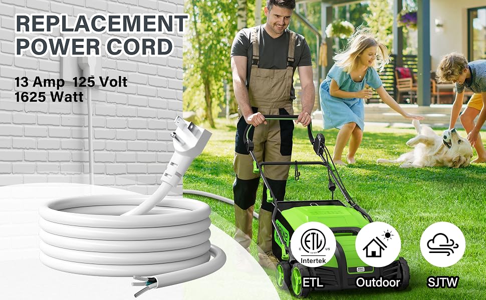 3 Prong Replacement Power Cord