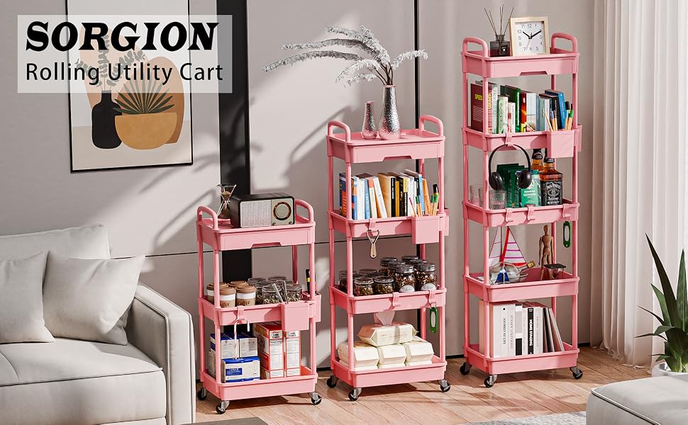 SORGION Rolling Utility Cart