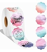 Joatuxul 2''×2‘’ Flower Thermal Sticker Labels, Self-Adhesive 2 Inch Round Direct Thermal Labels,...