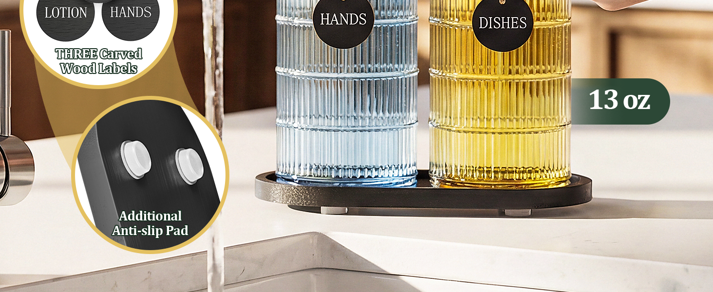 hand soap dish soap dispenser set