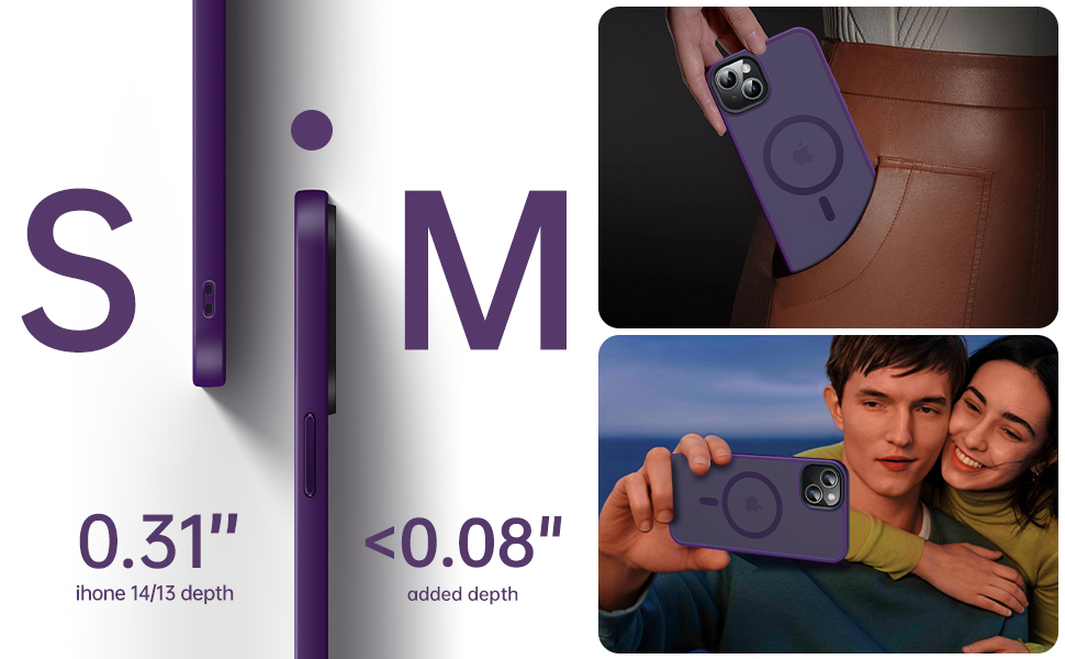 slim iphone 14 and 13 case