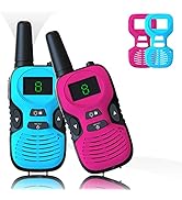 2Pcs Walkie Talkies for Kids Toys: Outdoor Toys for 3 4 5 6 7 8 9 10 11 12 Year Old Boys Girls Wa...