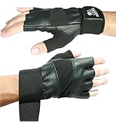 Nordic Lifting Weight Lifting Gloves with 12" Wrist Wraps Support for Gym Workout, Cross Training...