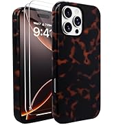 J.west Compatible with iPhone 16 Pro Case 6.3 inch with 2 Pack Tempered Glass Screen Protectors V...
