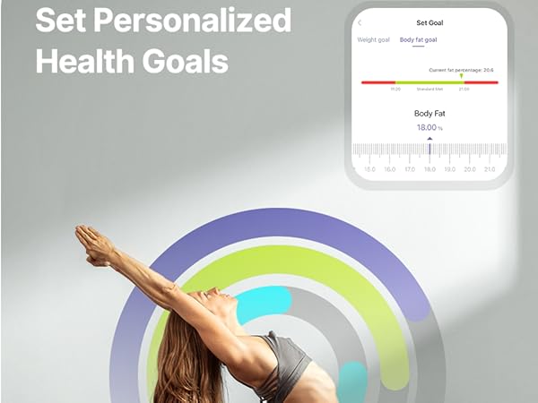 Achieve goals smart scales digital weight and body fat body weight scale weighing scales for people
