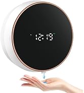Automatic Soap Dispenser Liquid Bathroom: Wall Mount Rechargeable Touchless Adjustable Auto Smart...