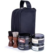 FootFitter Premium Shoe Cream Polish Kit – Leather Conditioning Creams, Shine Cloths, Applicators...