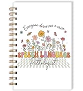 Wxiben Speech Therapy Spiral Notebook - SLP Gifts Journal Notebooks Speech Language Therapist Gif...