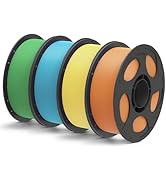 ANYCUBIC Matte PLA Filament Bundle 4KG, 3D Printing PLA Filament 1.75mm Dimensional Accuracy +/- ...