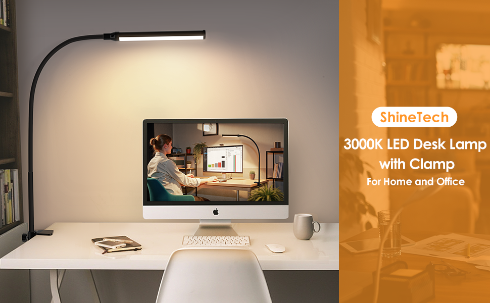 3000k led desk lamp with clamp