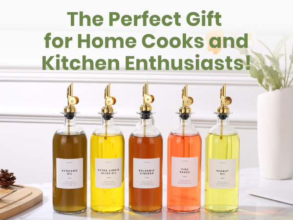 Premium Olive Oil Dispenser Bottles for Kitchen